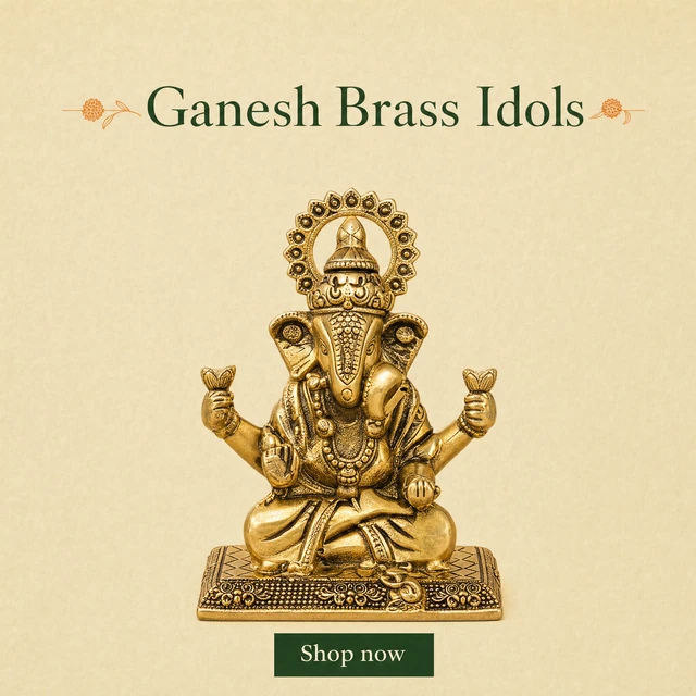Dagduseth Ganesh Brass Idol