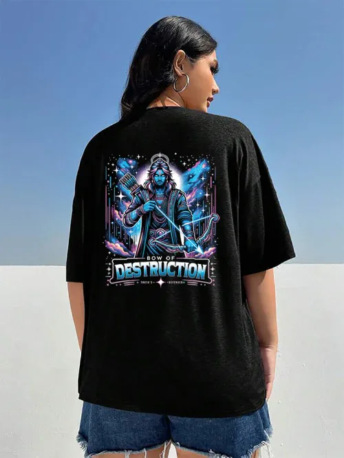 Anime – The Bow of Destruction Oversized Drop Shoulder French Terry