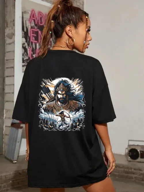 Anime – The Cosmic Yoddha Oversized Drop Shoulder French Terry