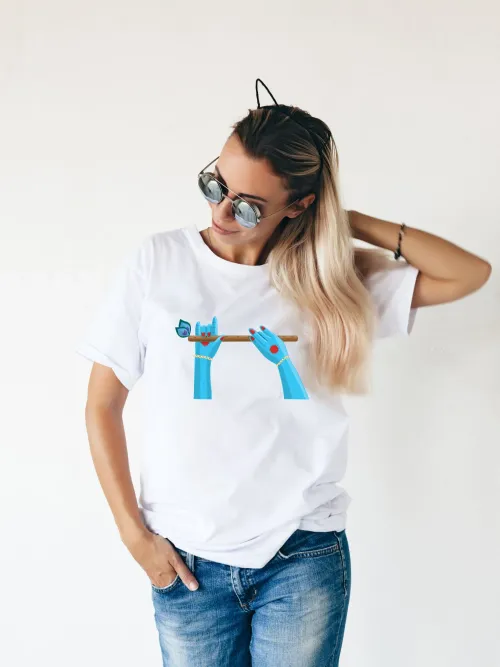 Krishna – Playful Flute | Premium Bio-washed Regular Fit T-shirt