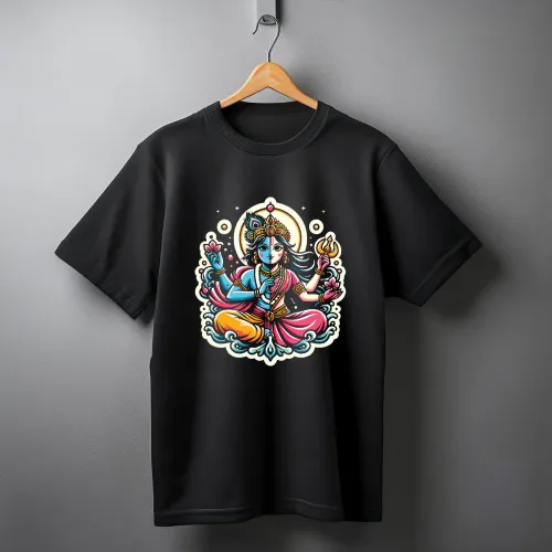 Krishna – Radhe Krishna | Oversized Premium Bio-Washed Cotton Drop Shoulder French Terry