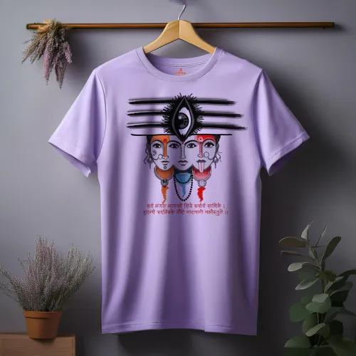 Shakti – Trinetrani | Regular Fit Premium Bio-Washed Cotton T-shirt