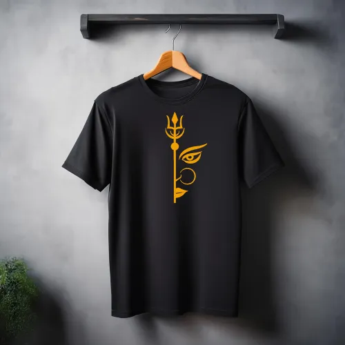 Shakti – Trishulam | Regular Fit Premium Bio-washed Cotton T-shirt
