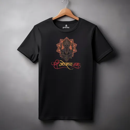 Ganpati – Shree Ganesh | Premium Bio-Washed Cotton Regular Fit T-shirt