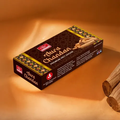YogMantra Aura Chandan Premium Wet Dhoop (Pack of 12)