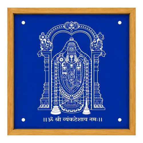 Balaji Rangoli Design Stencil Wooden 10x10 Inches Pack of 1