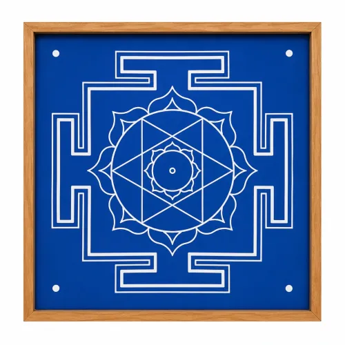 Shri Devi Kamala Aspect Yantra Dasa Mahavidya Rangoli Wooden Stencil