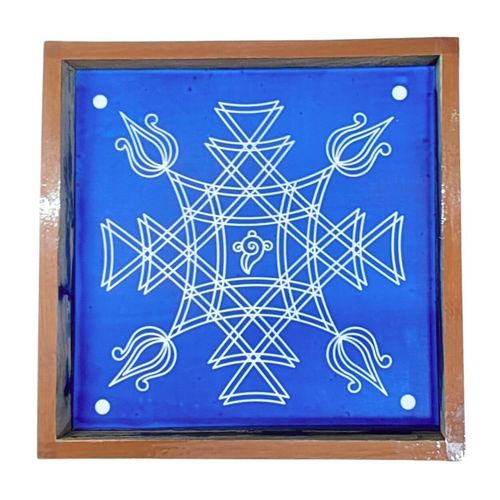 Iyengar Padi Kolam Stencil Model 5, 10x10 Inch, Pack of 1