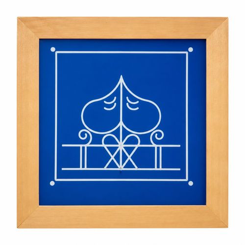 Ashwatha Mandala Model 2 Yantra Rangoli Stencil Wooden 5x5 Inches Pack of 1