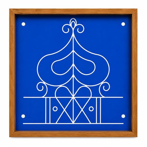 Ashwatha Mandala Model 4 Yantra Rangoli Stencil 10x10 Inch