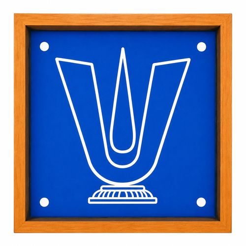 Vadakalai Namah Rangoli Stencil Wooden 5x5 Inches Pack of 1