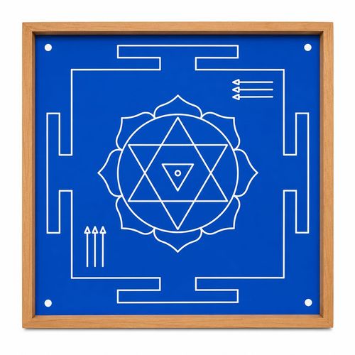 Shyama Kali Yantra Rangoli Stencil Wooden 13x13 Inches Pack of 1