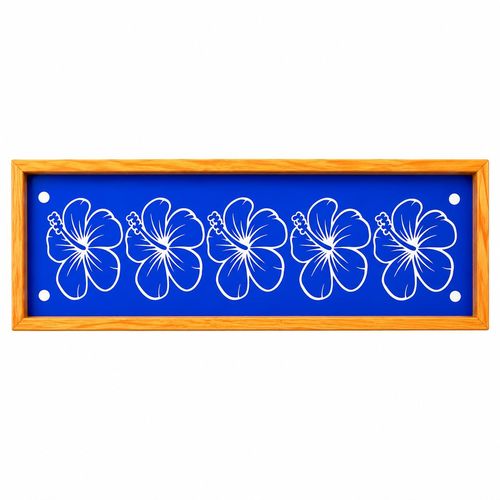 Shoe Flower Border Rangoli Wooden Stencil 17x5 Inches Pack of 1