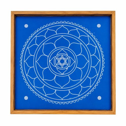 Sri Yantra Rangoli Stencil Wooden 10x10 Inches Pack of 1