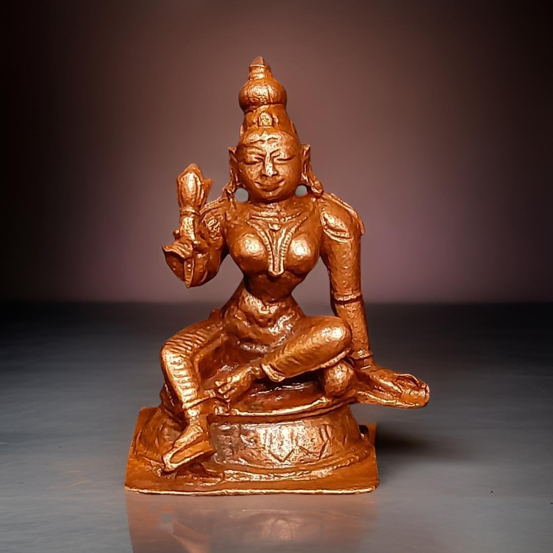 Antique Handmade Copper Idols Of Bhoogasakthi, 2.1 Inches 93 Gram, Pack Of 1 Piece