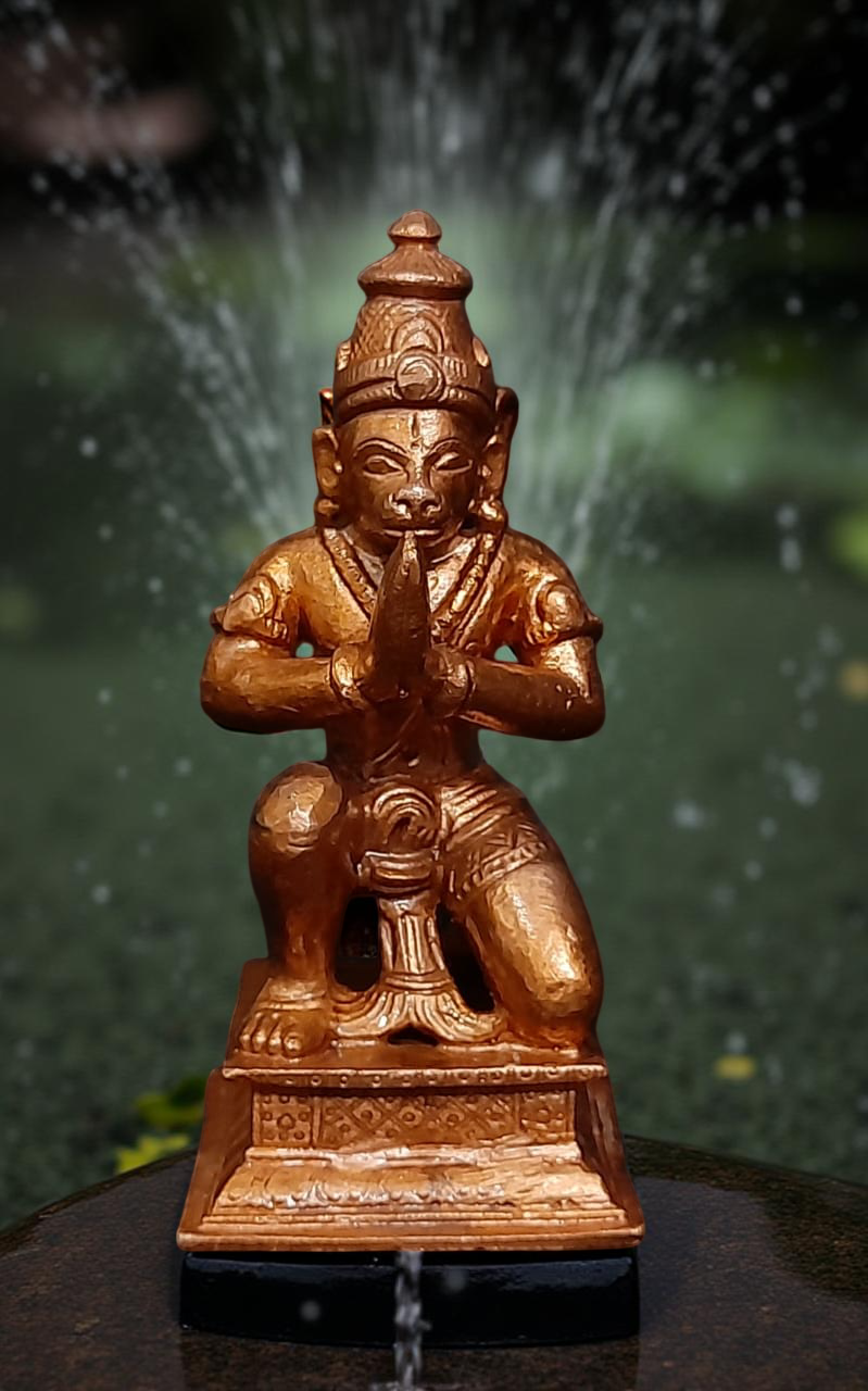 SEARCHERS PARADISE Hand Made Copper, Hanuman, 4.3 Inches, 550 Grams, Pack of 1 Piece