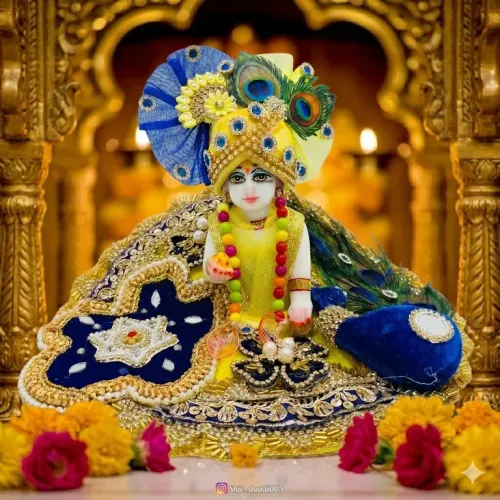Tiny Shiny Laddu Gopal Poshak Thakur Ji Dress Heavy Designer Dress for Kanha Ji (Size-1 to 6)