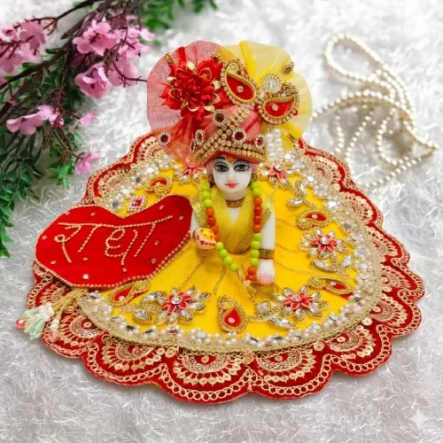 Tiny Shiny Laddu Gopal Poshak Thakur Ji Dress Heavy Designer Dress for Kanha Ji (Size-1 to 6)