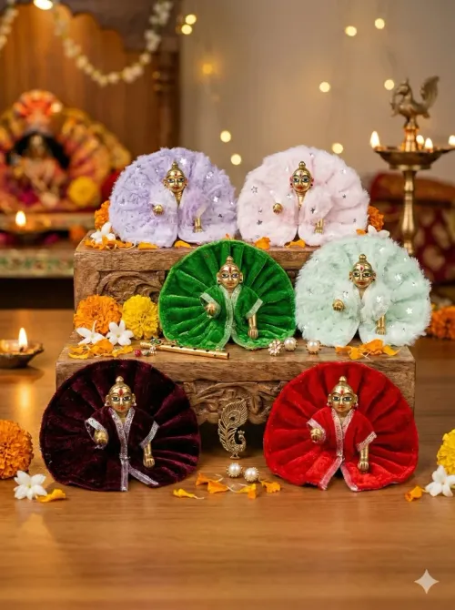 Laddu Gopal Poshak Fancy Dress for Bal Krishna Janmaasthmi Special, Size 2