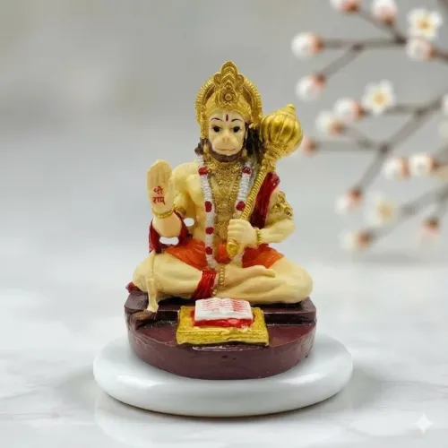 Hanuman Idol with Gada 9.5 cm