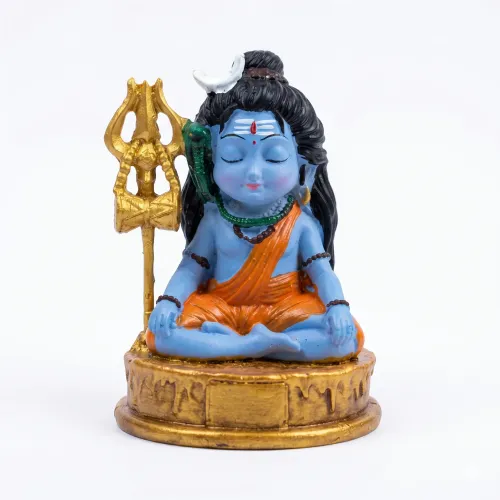 Meditating Little Shiva (Adiyogi) Miniature Idol