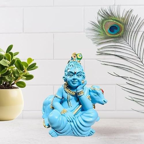 Bal Gopal with Cow Murti Statue