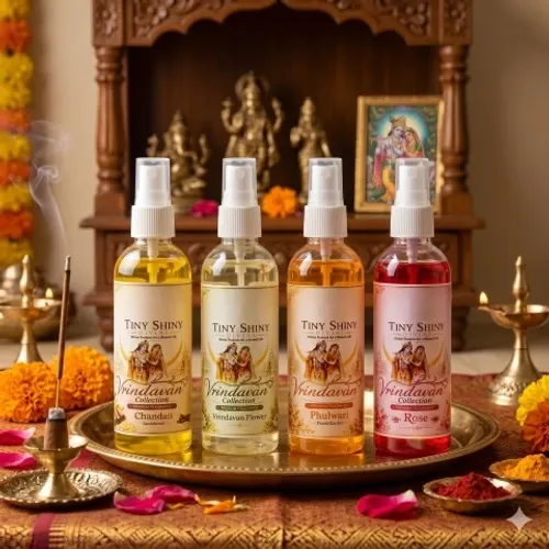Divine Krishna Ladoo Gopal/Thakur Radha Rani Fragrance Pack, 100 ml