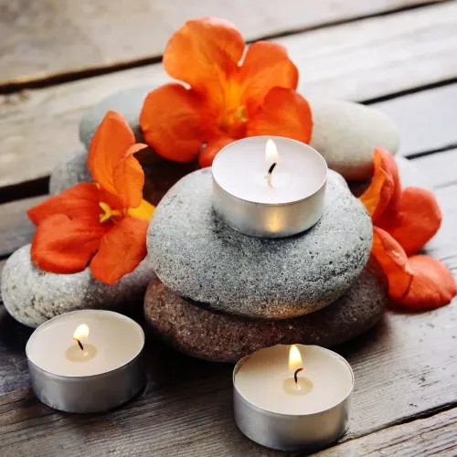 50 Pcs White Unscented Tealight Candles