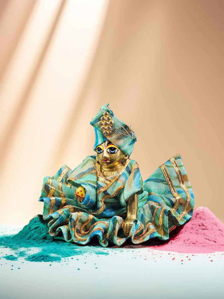 Rangila Kesari Dhoti Kurta For Thakurji product image