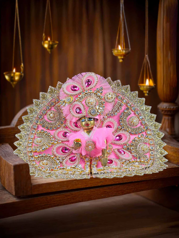Gulabi Mohini Bhavya Poshak for Laddu Gopal Ji product image
