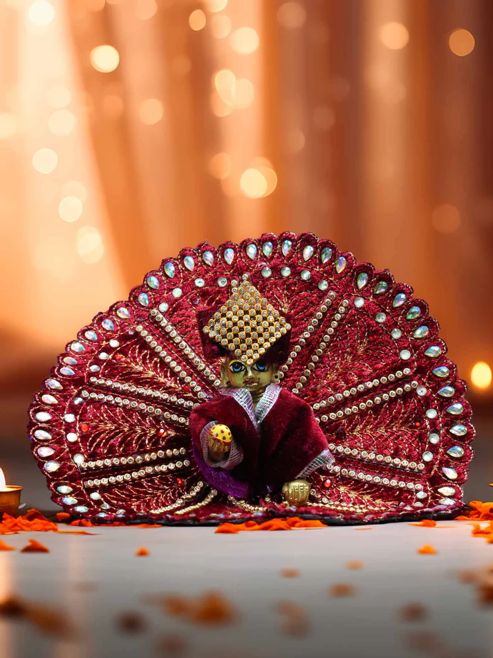 Anandotsav Mahroon Poshak | Thakur Ji Dress product image