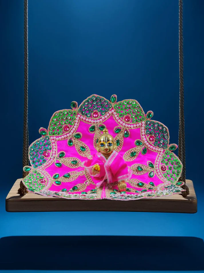 Vaibhav Vilas Pink Poshak For Kanha Ji product image