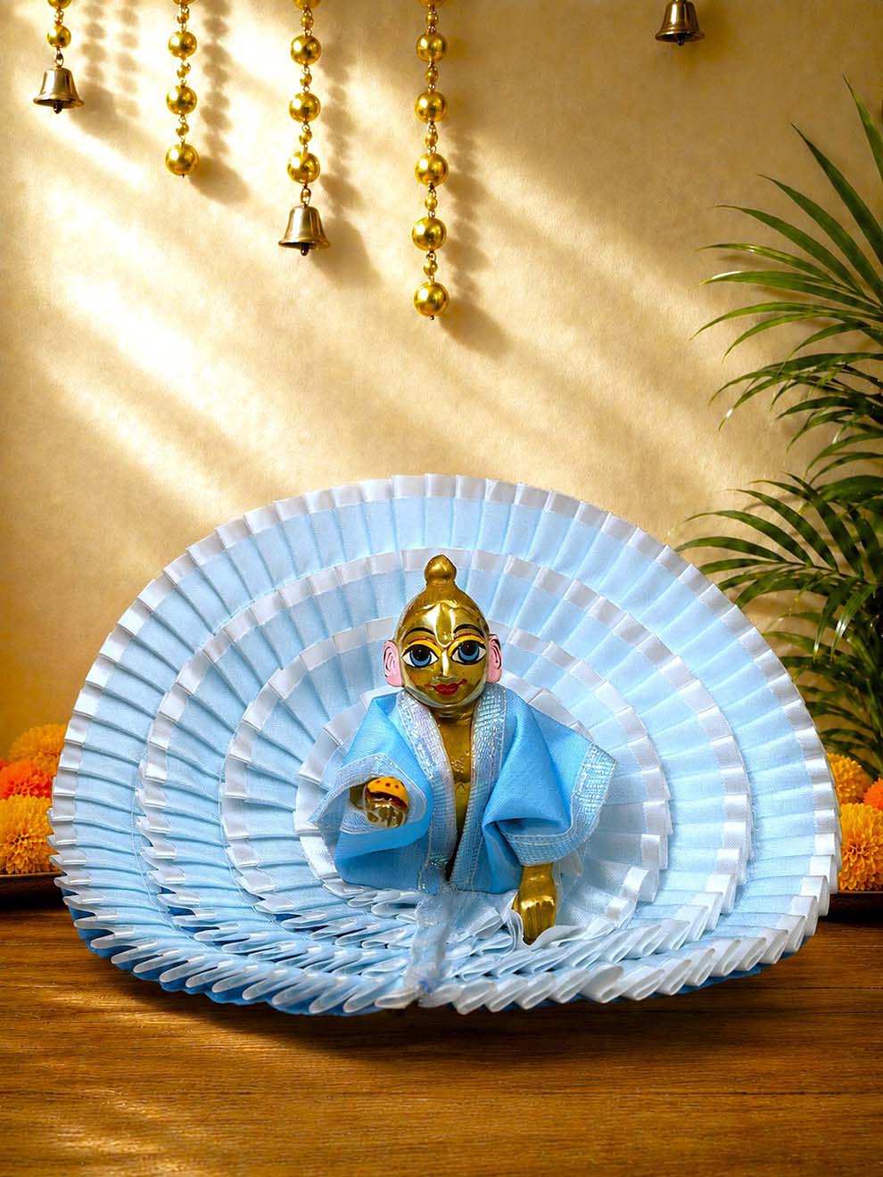 Vritika Blue Light Laddu Gopal Gol Poshak product image