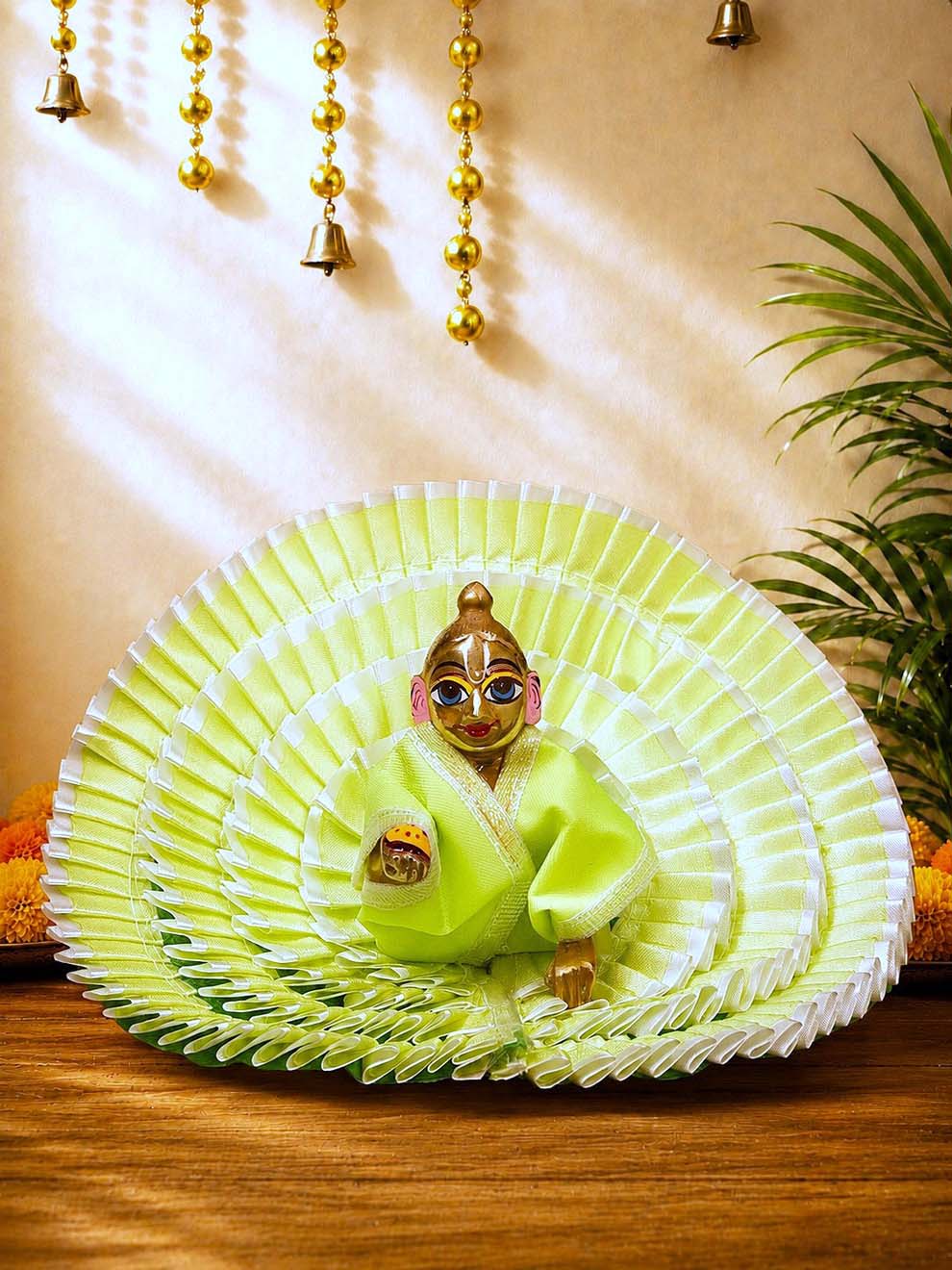 Vritika Green Light Laddu Gopal Gol Poshak product image