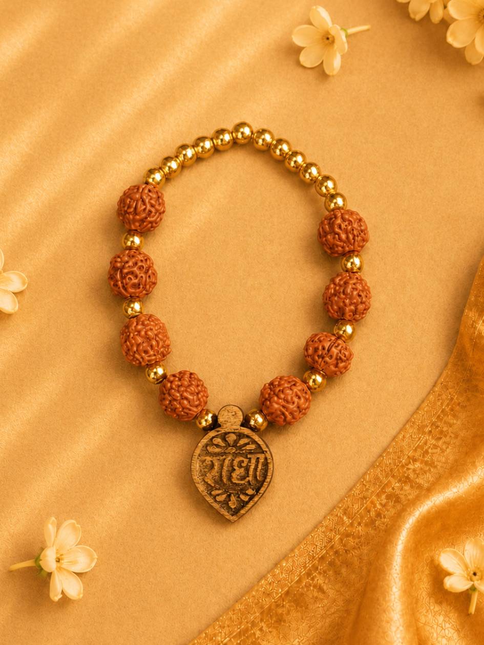 Radha Naam Rudraksh Mala for Laddu Gopal Ji product image