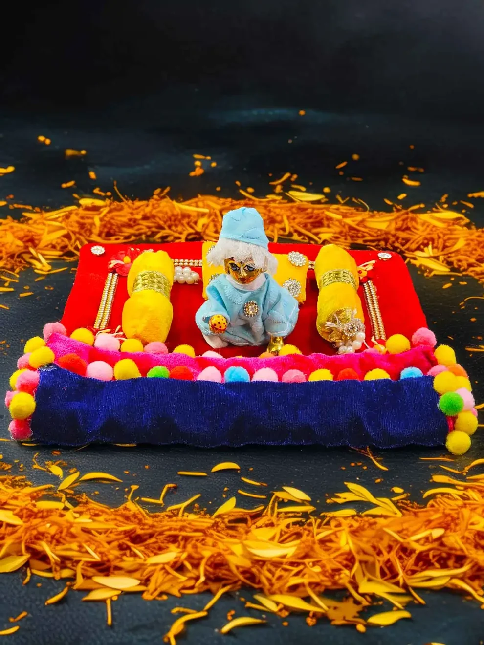 Aaradhya Bistar with razai for Laddu Gopal Ji product image