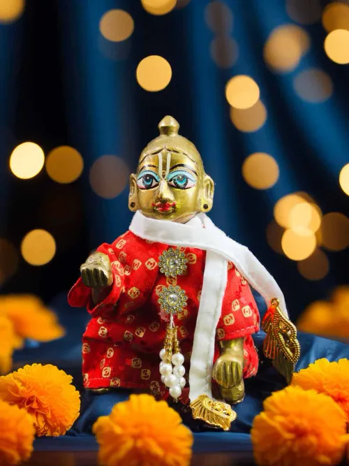 Crimson Radiance Kurta Pajama Set | Laddu Gopal Dress