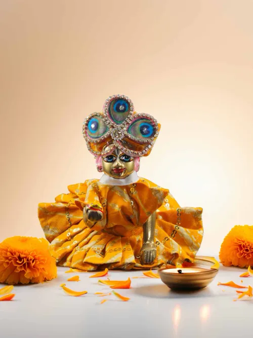 Pehla Janm Milan Dhoti Kurta Set For Laddu Gopal Ji