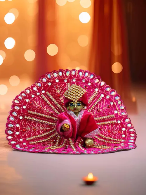 Anandotsav Pink Poshak | Thakur Ji Dress