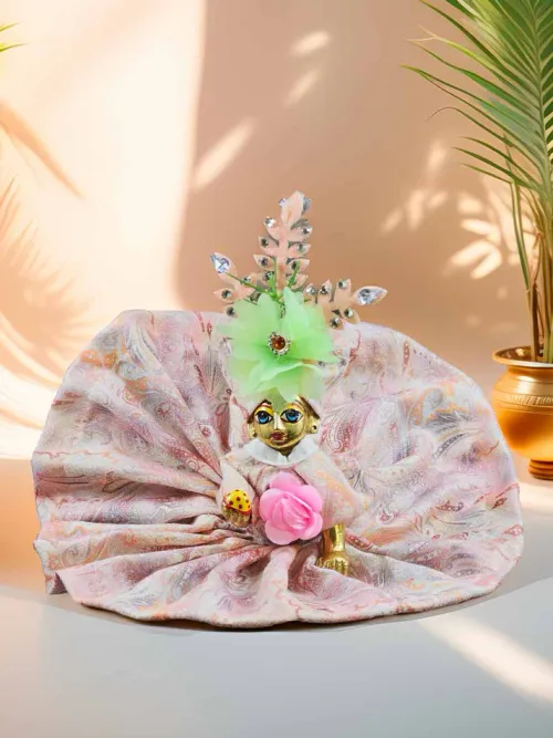 Kanha Ki Phulwari Pink Poshak | Laddu Gopal Dress