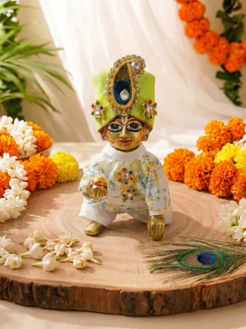 Madhav Grace Kurta Pajama Set For Kanha Ji