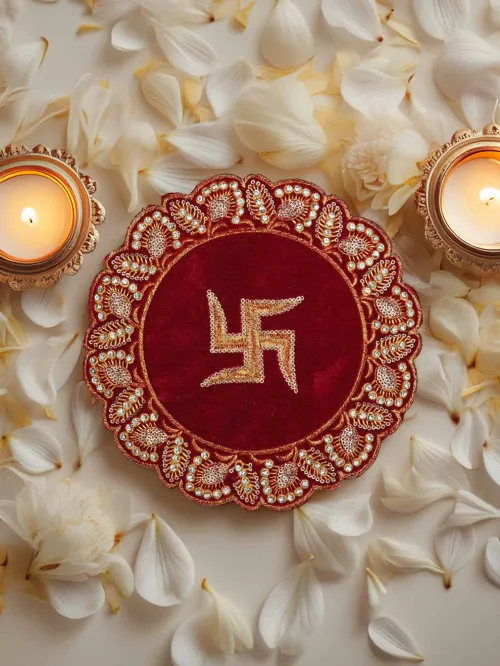 Velvya Swastik Aasan For Kanha Ji