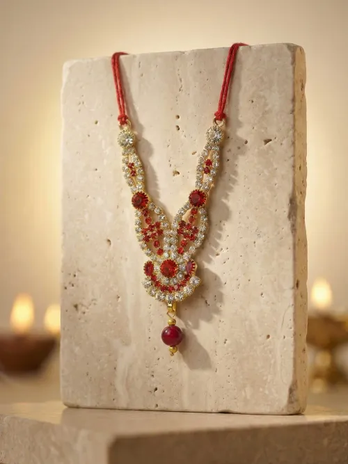 Manikya Ratna Red mala for Laddu Gopal Ji