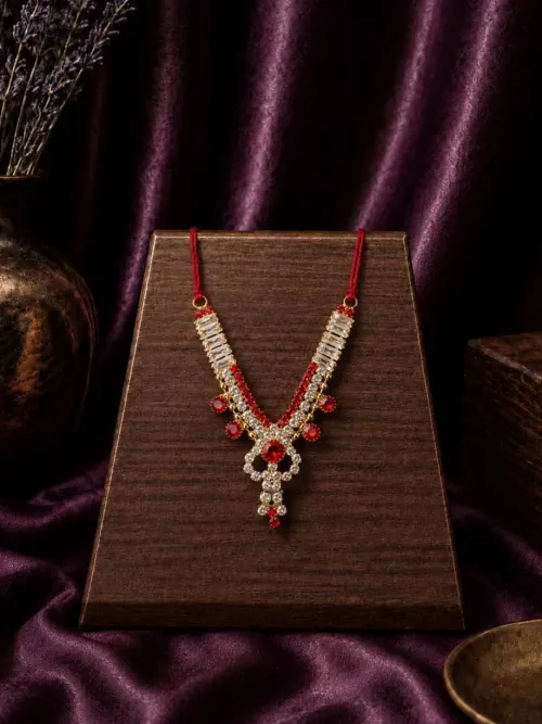 Premratna Red Mala For Kanha Ji