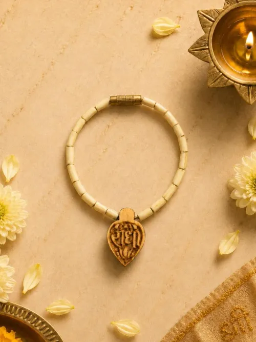 Radha Naam Tulsi Kanthi Mala For Thakurji