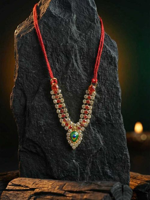 Ratnamor Kanthi Orange Mala for Laddu Gopal Ji