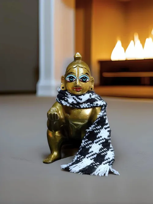 FrostCheck Cozy Muffler for Laddu Gopal Ji