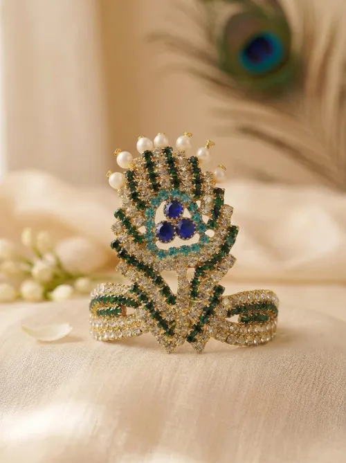 Morangi Stone Mukut for Laddu Gopal Ji