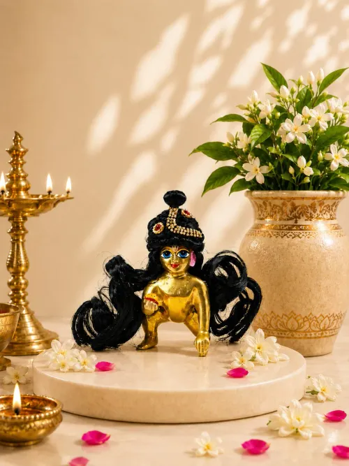 Sundar Alak Black Hair for Bal Gopal