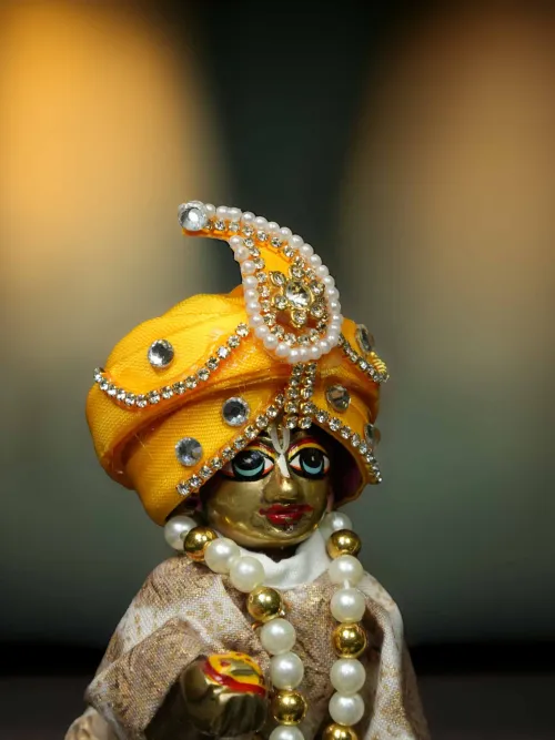Rajveer Maratha Style Yellow Pagdi For Thakur Ji